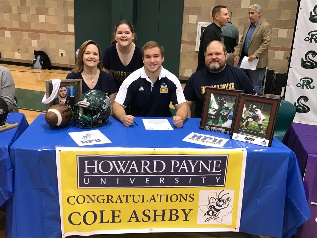 Cole Ashby Signs With Howard Payne University Rattler Sports