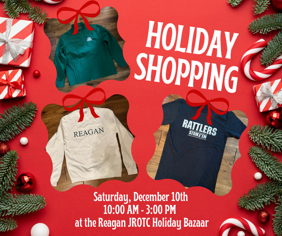 Shop Reagan gear for the holidays this Saturday at the JROTC Bazaar ...