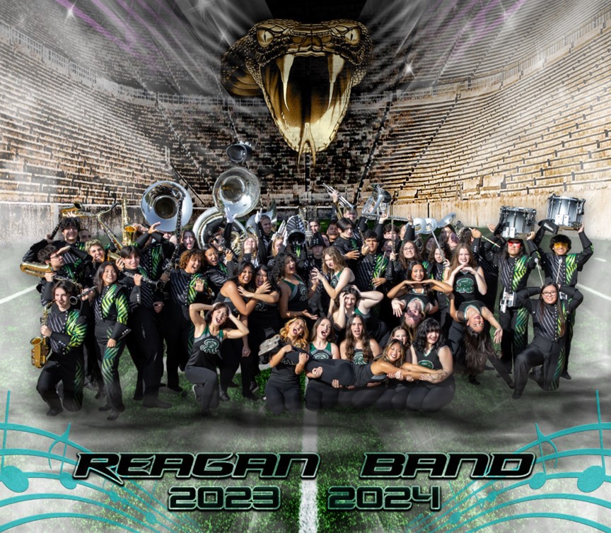 NATIONALLYRECOGNIZED REAGAN RATTLER BAND SENIORS ON COVER OF JOHNSON