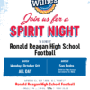 Reagan Football Spirit Night TONIGHT 10/6 at Willies Grill and Icehouse