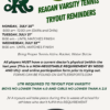 Ronald Reagan High School 2026-2027 Varsity Tennis Tryout Reminders